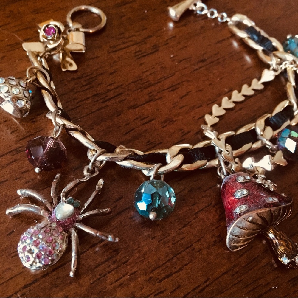 ✨Betsey Johnson Enchanted Forest 🍄 🕷 Bracelet✨